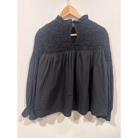 Anthropologie Maeve Modern Peasant Smocked Top Size 2 - Picture 4 of 7